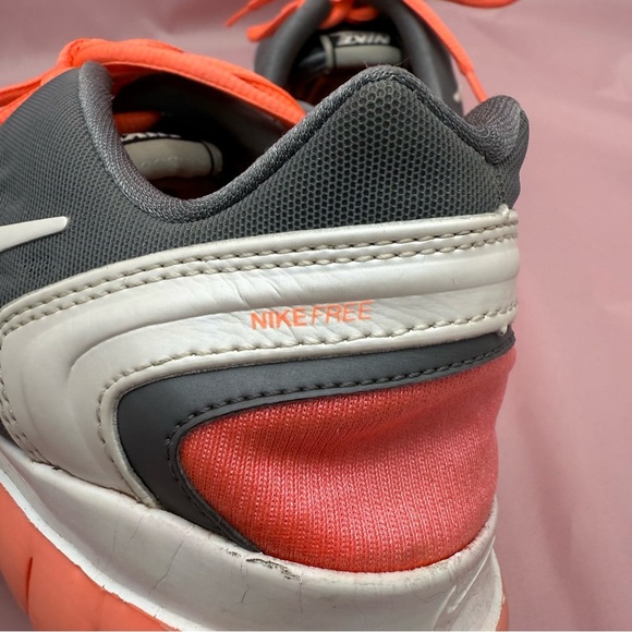 Nike Free Fit 2 Training Shoes | Women’s 6.5 | Gray & Orange | Style 487789-018 - Picture 10 of 16